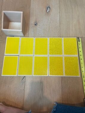 Adena Montessori Touch Tablets (Yellow Texture Set)